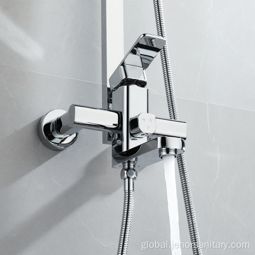 Wall Mounted Shower Faucet Wall Mounted Brass Rain Shower Faucet Supplier